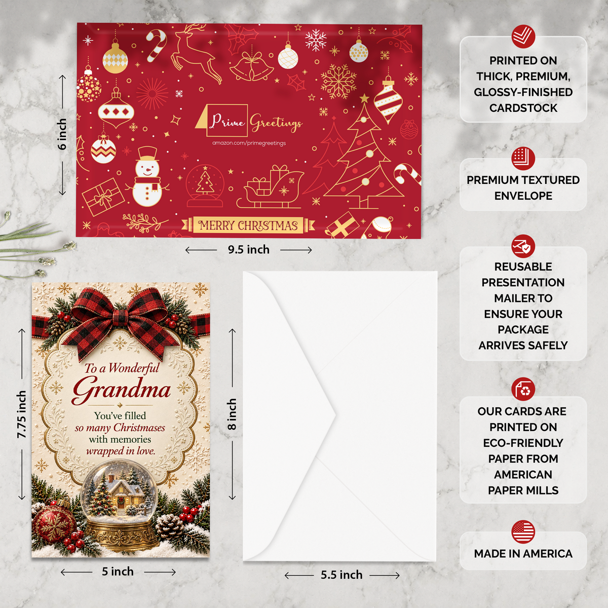 Grandma Christmas Card — infographic
