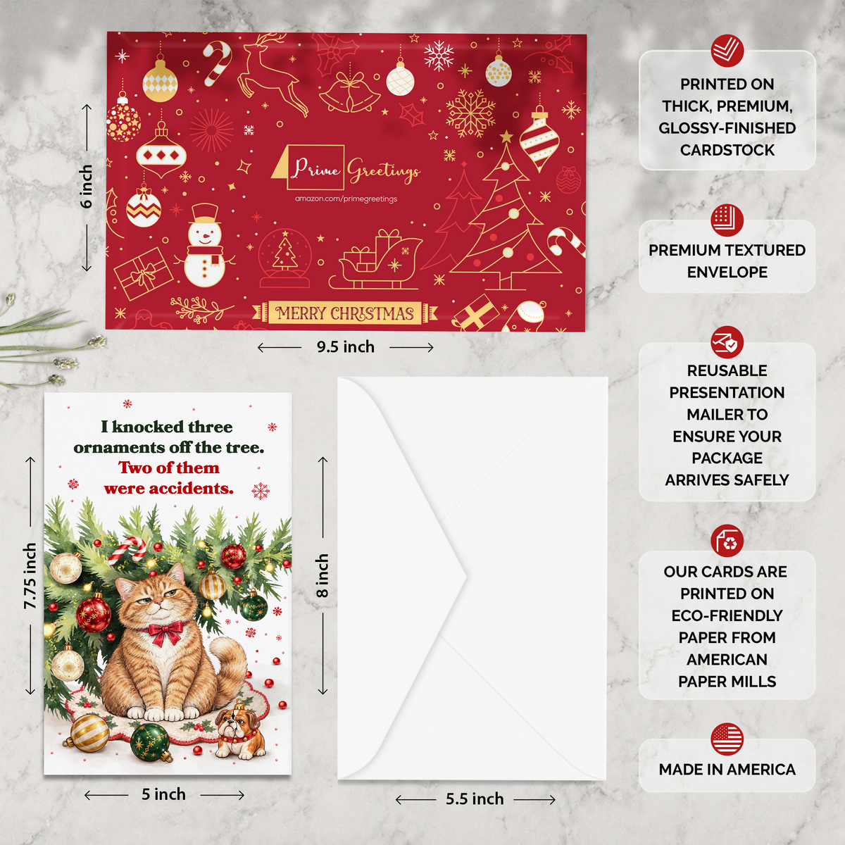 Funny Cat Christmas Card — infographic