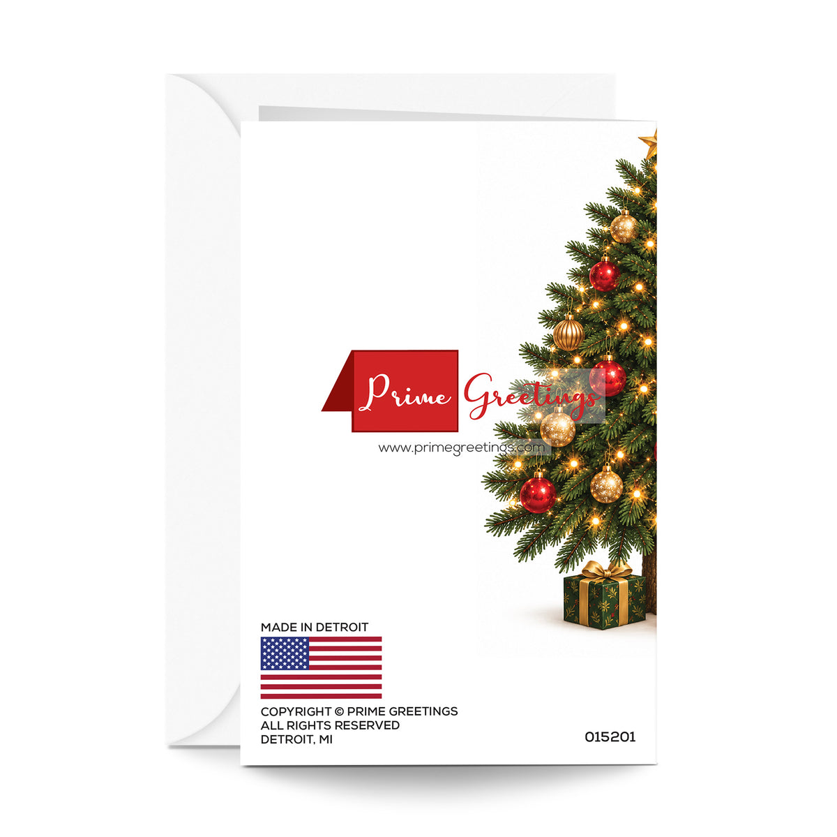 Funny Dog Christmas Card — back