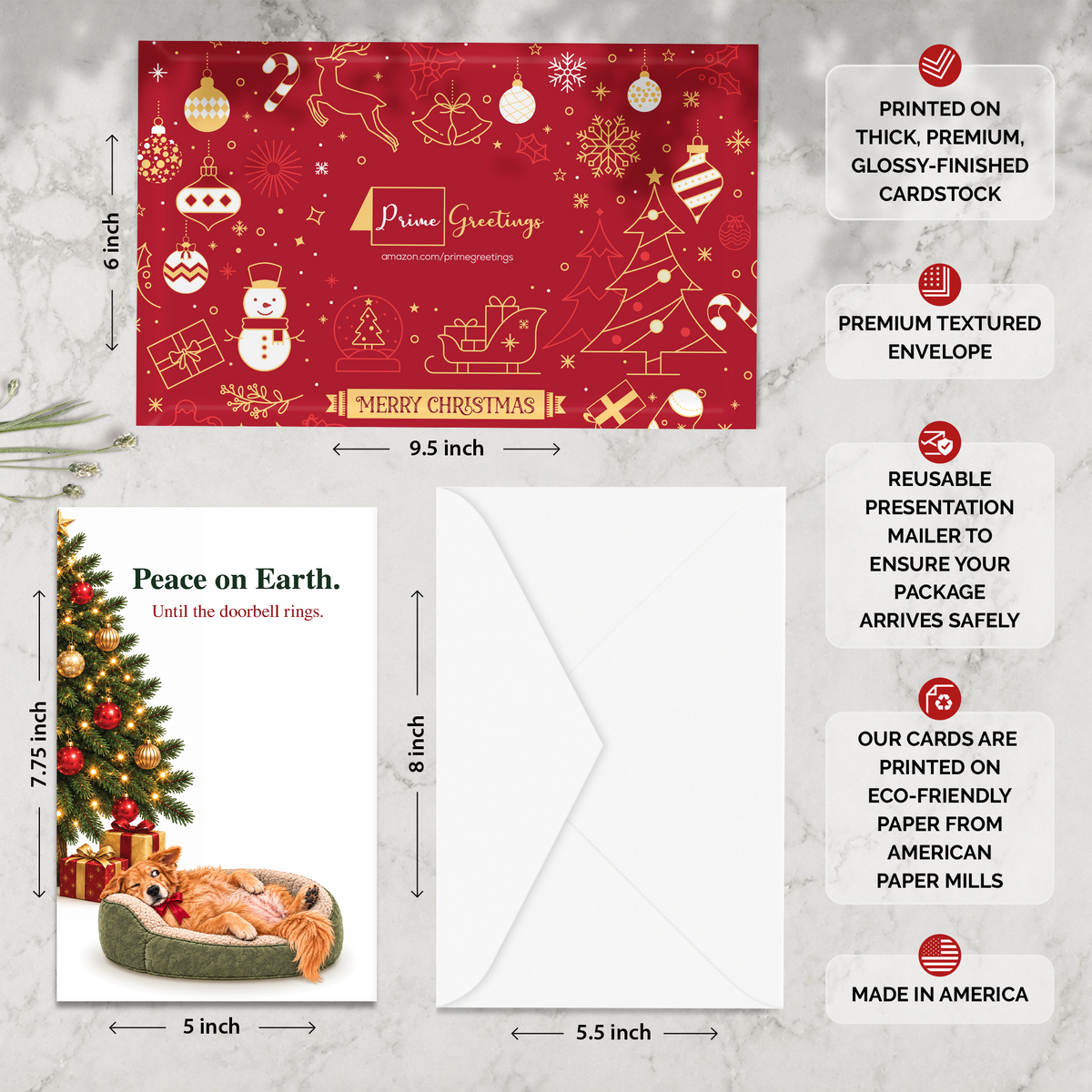 Funny Dog Christmas Card — infographic