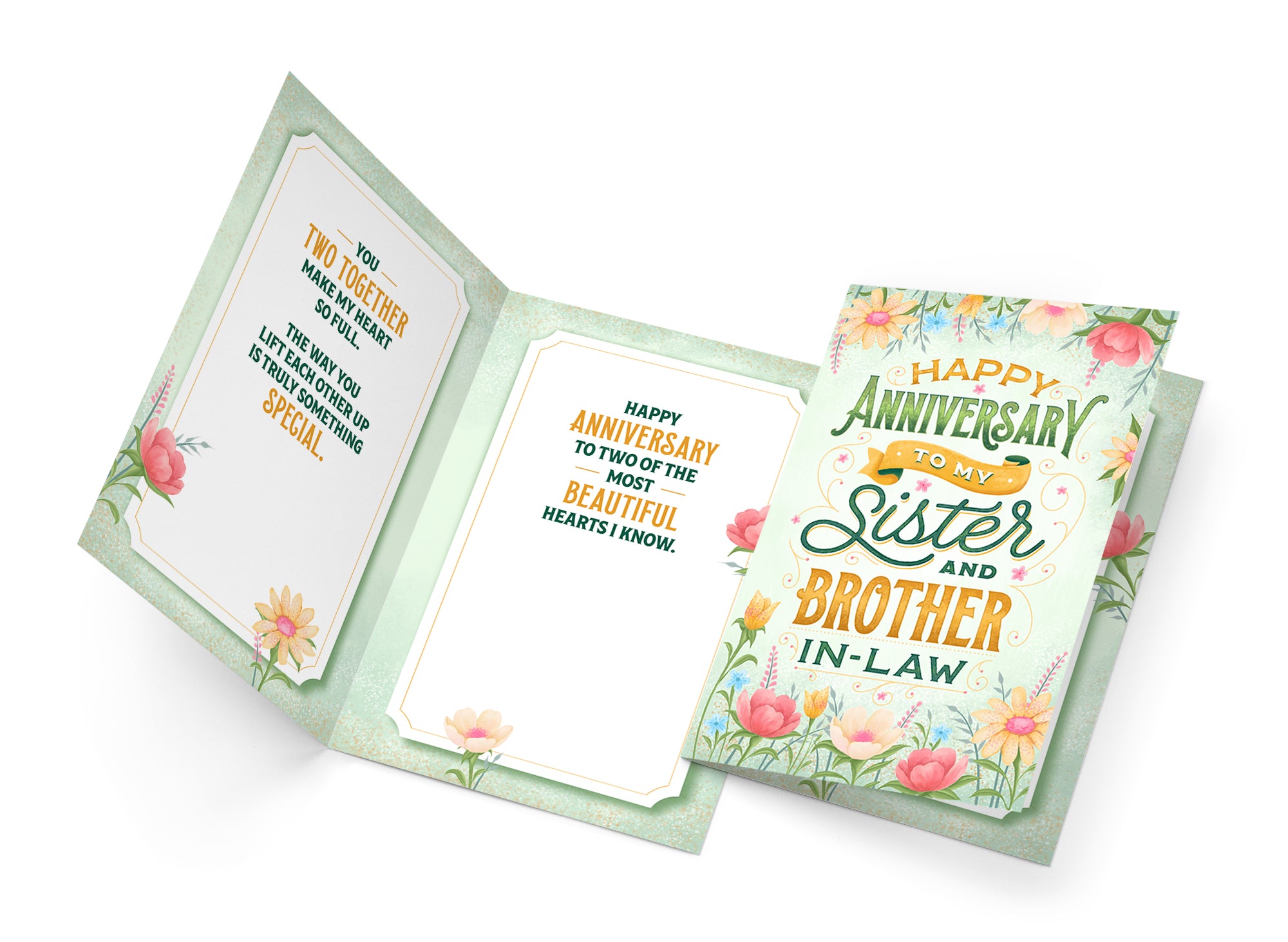 Sister & Brother In Law Anniversary Card