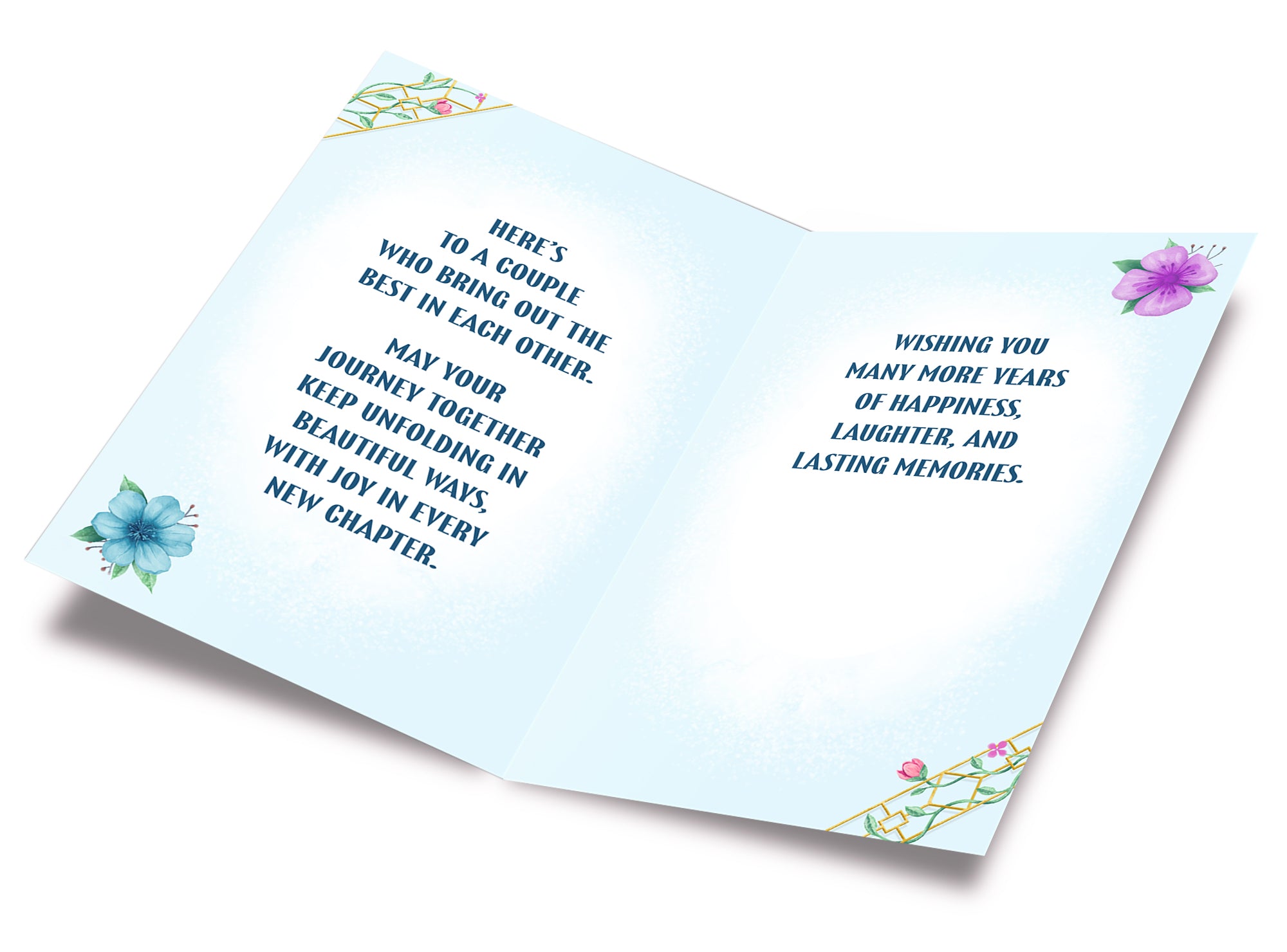 Son & Daughter In Law Anniversary Card