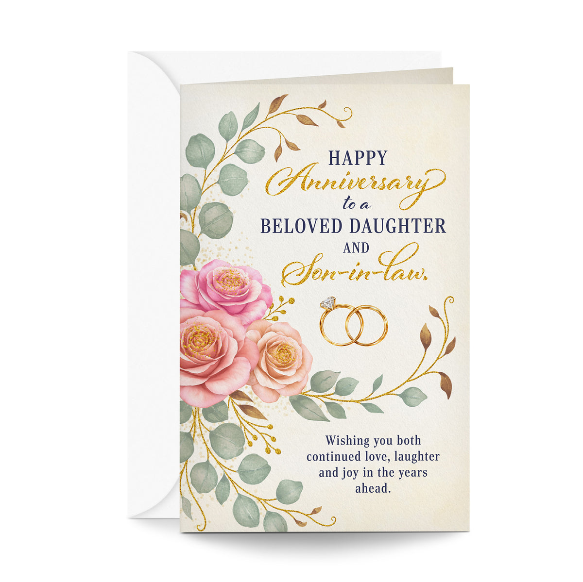Anniversary Card For Daughter and Son in law — front
