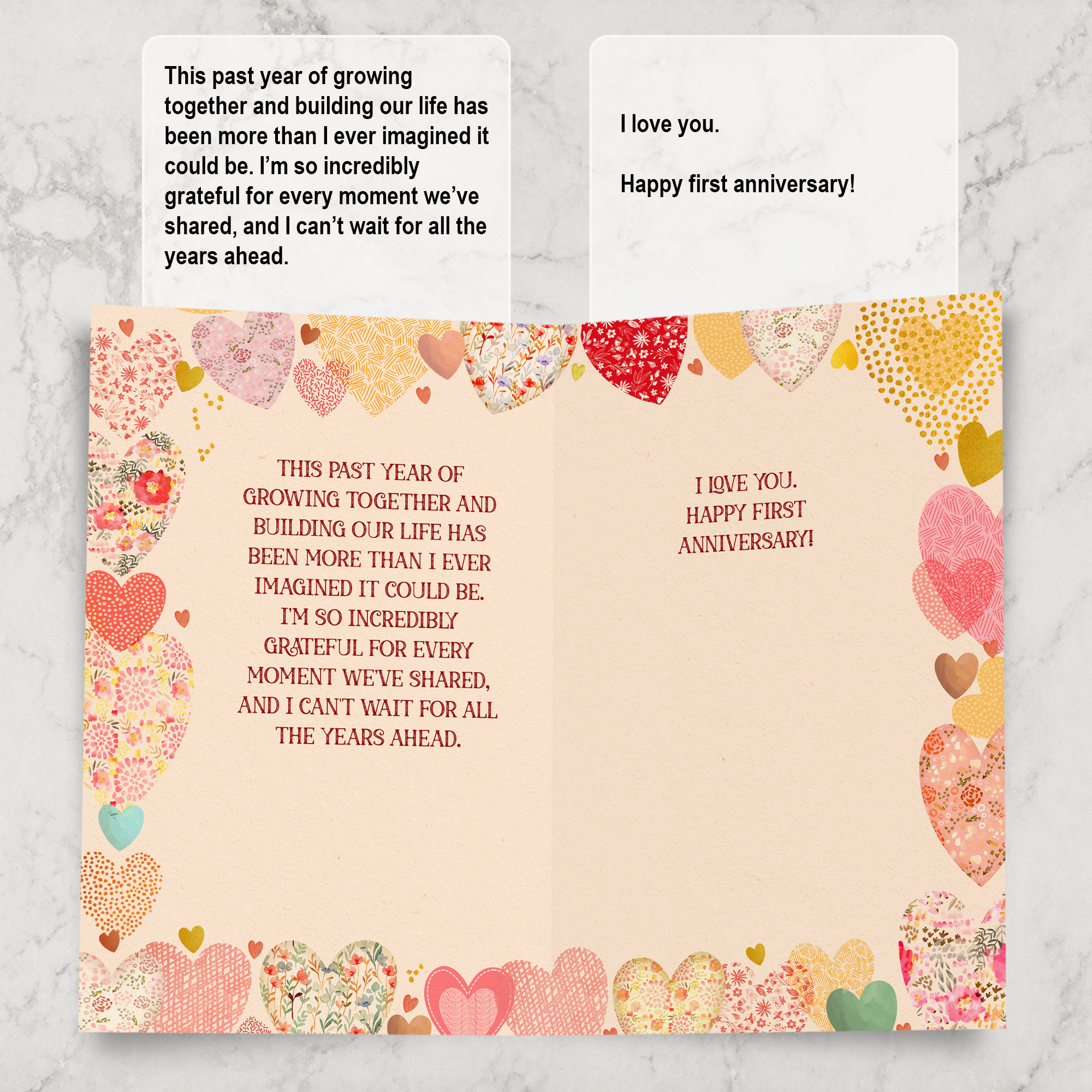 1st Anniversary Card