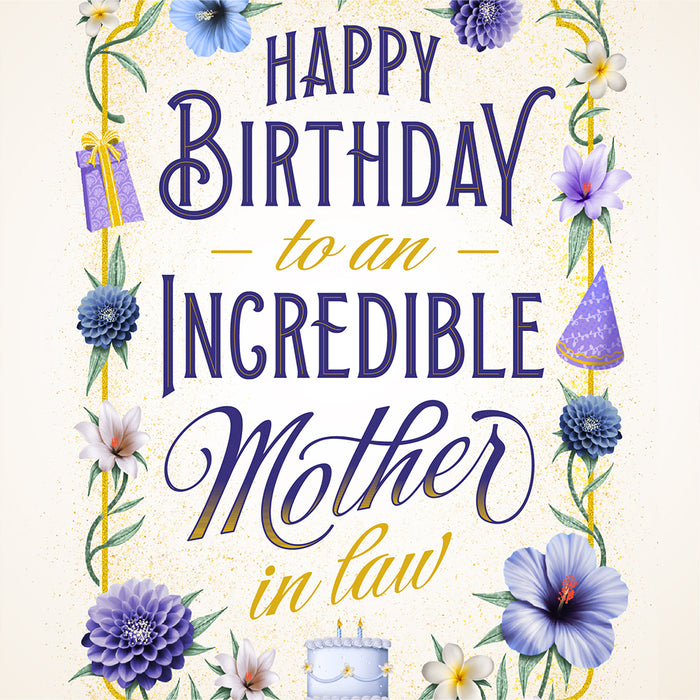 Mother In Law Birthday Card