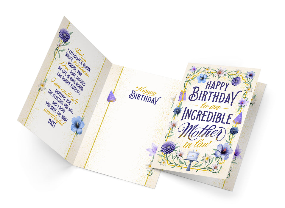Mother In Law Birthday Card