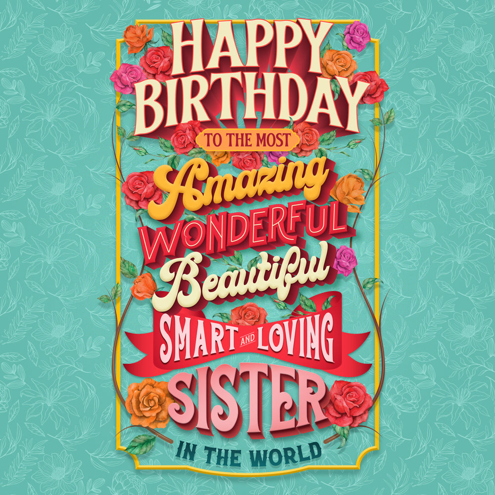 Sister Birthday Card