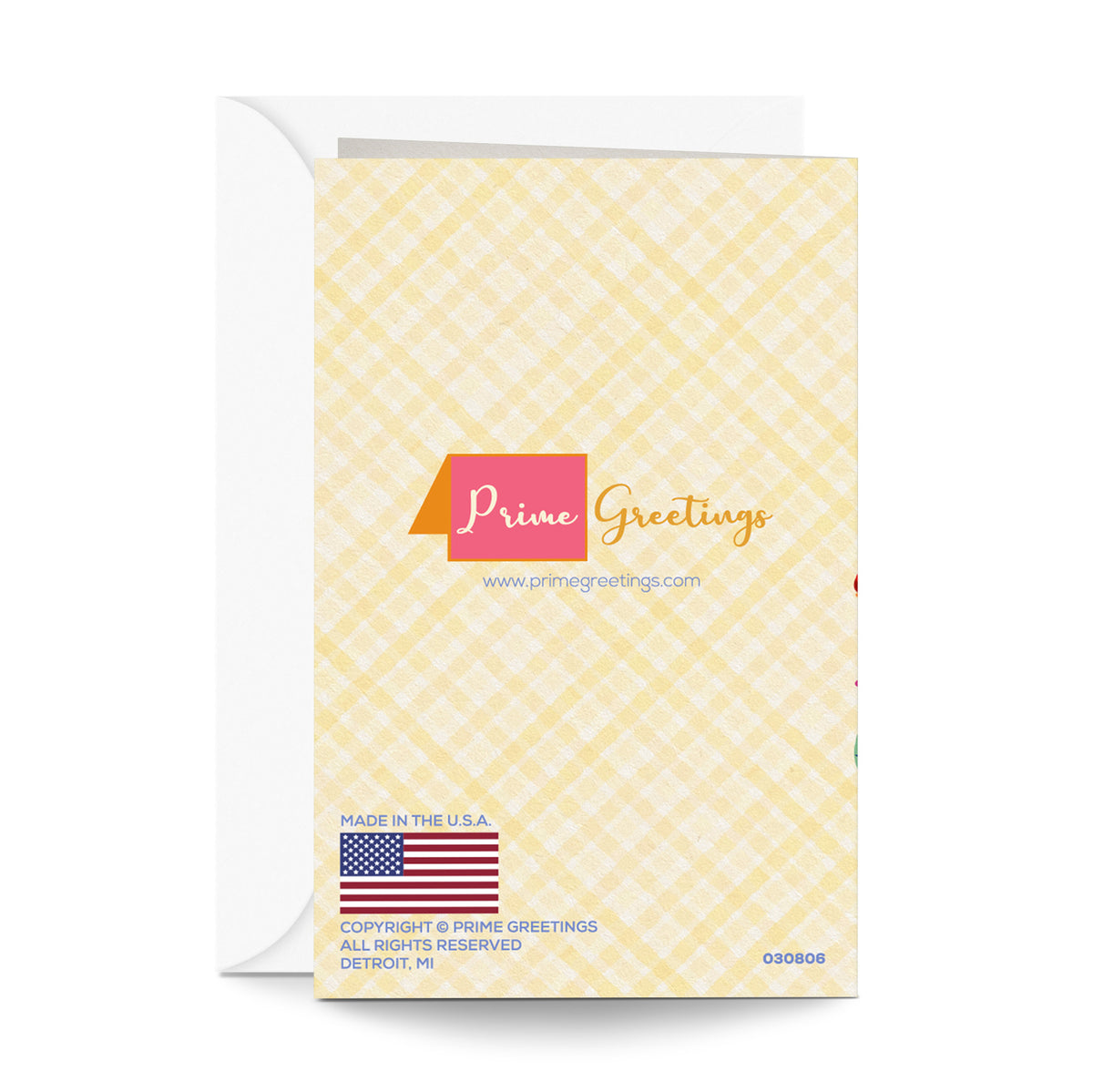 Sister Birthday Card — back