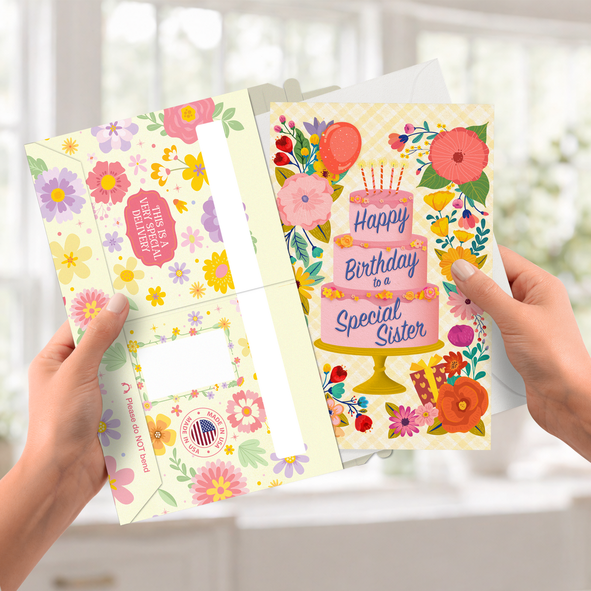 Sister Birthday Card — pullout