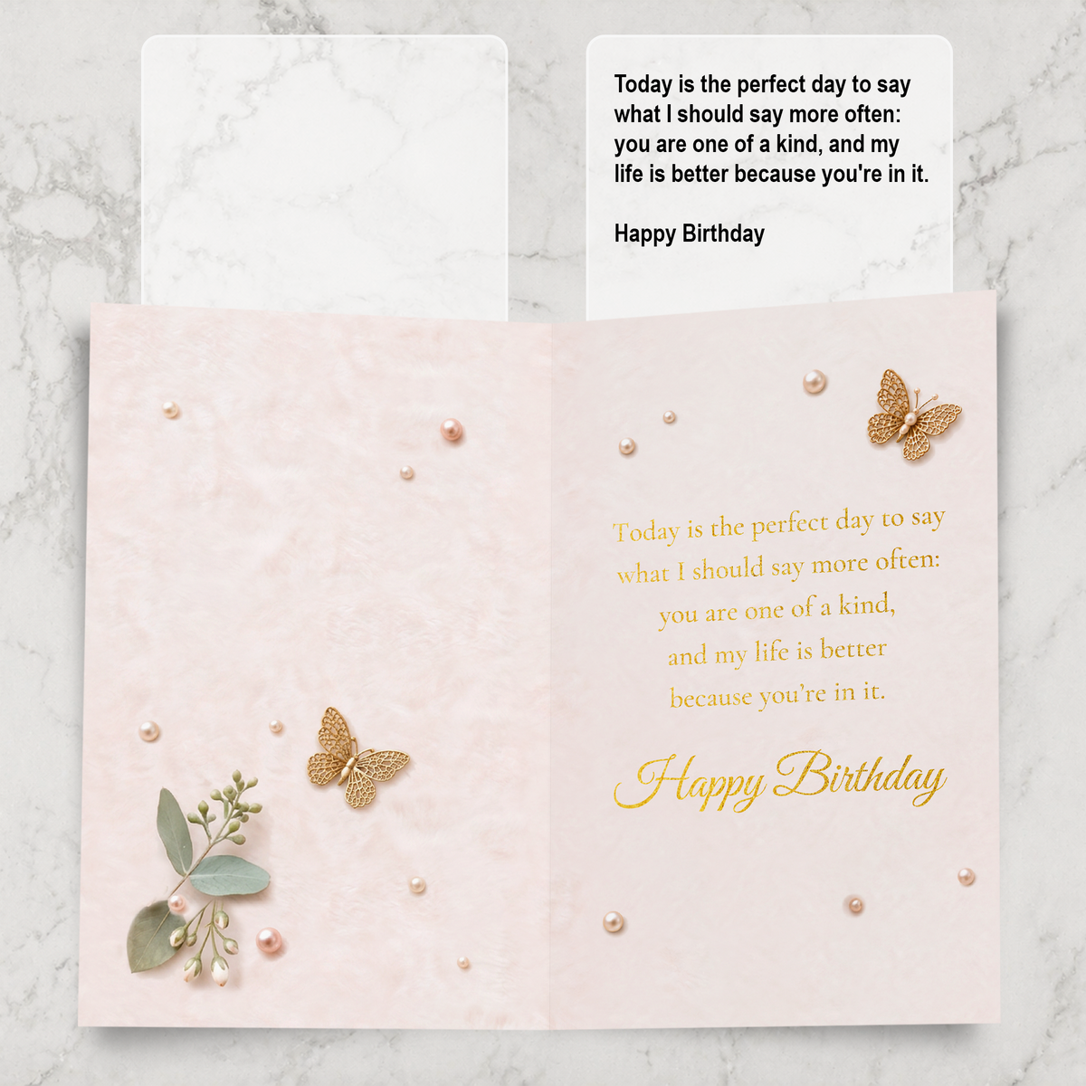 Sister Birthday Card — inside