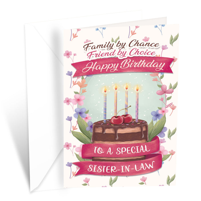 Sister In Law Birthday Card
