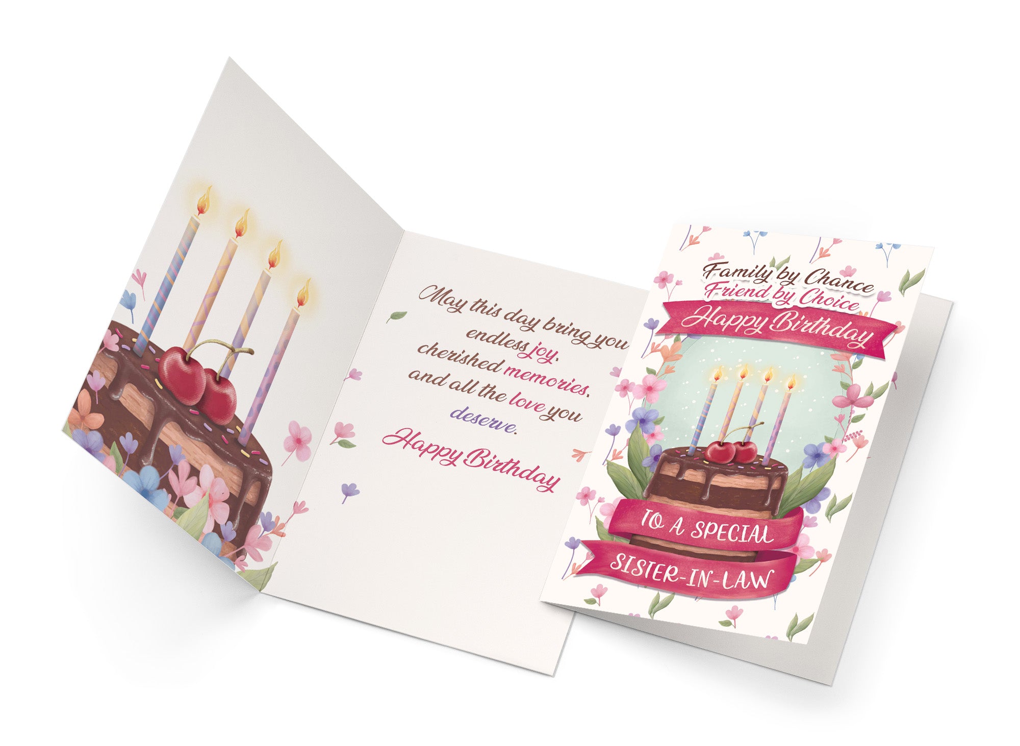 Sister In Law Birthday Card