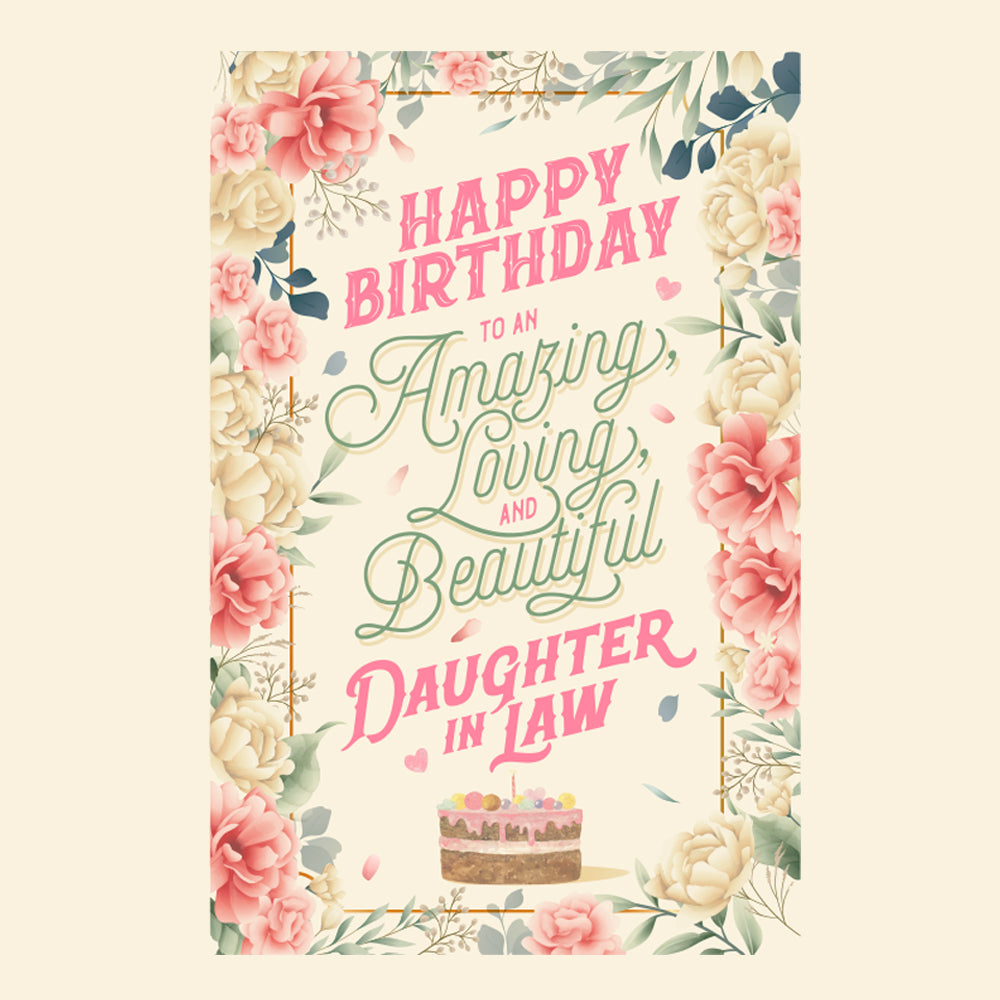 Daughter In Law Birthday Card