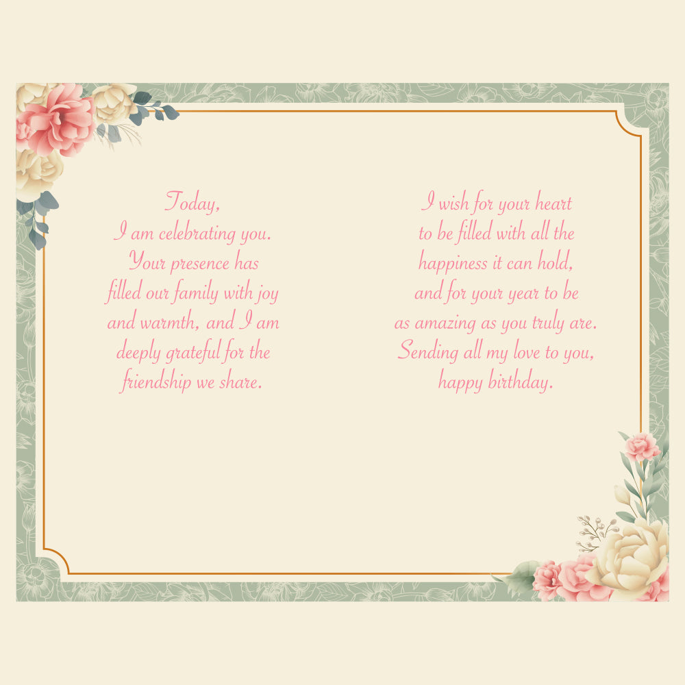 Daughter In Law Birthday Card