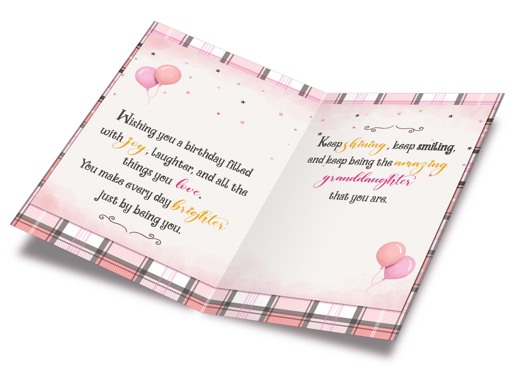 Granddaughter Birthday Card