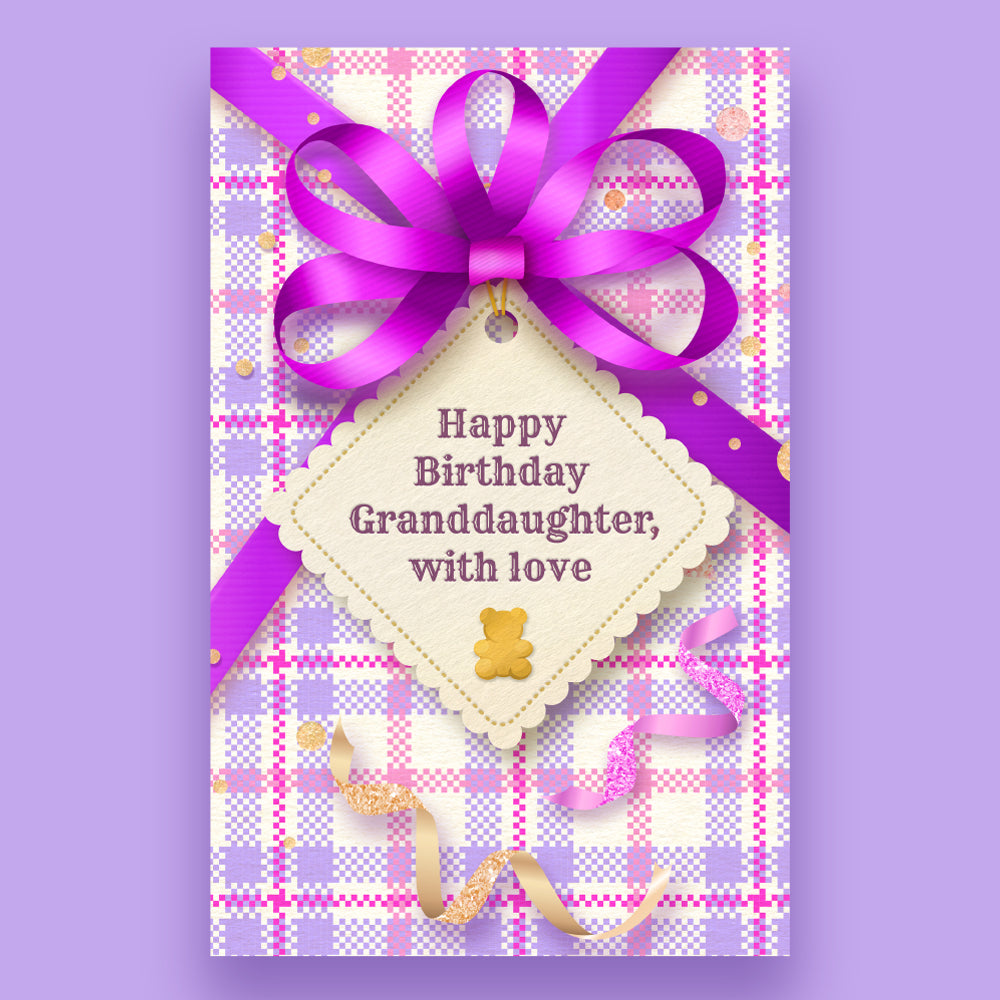 Happy Birthday Card For Granddaughter