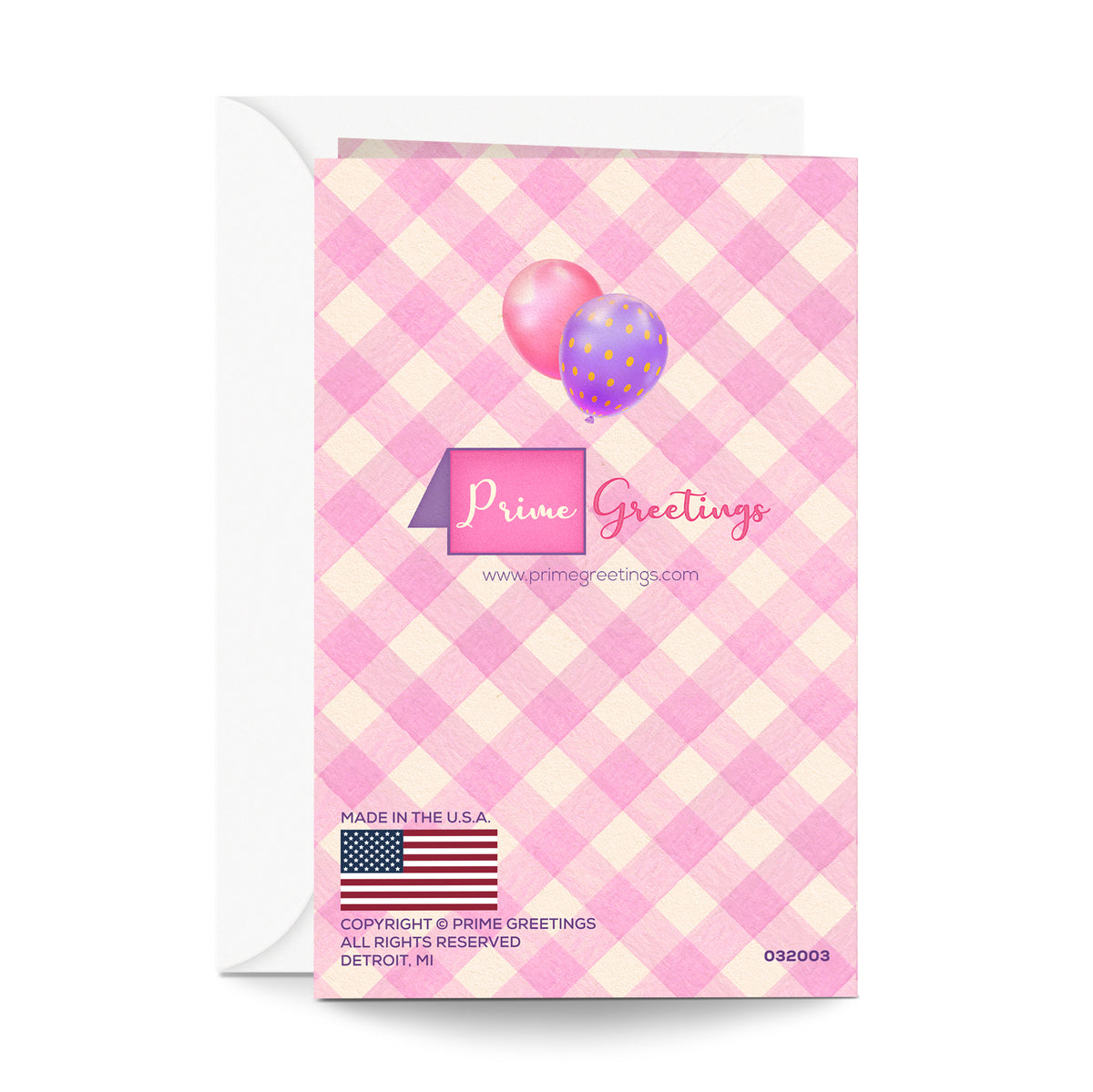 Great Granddaughter Birthday Card — back