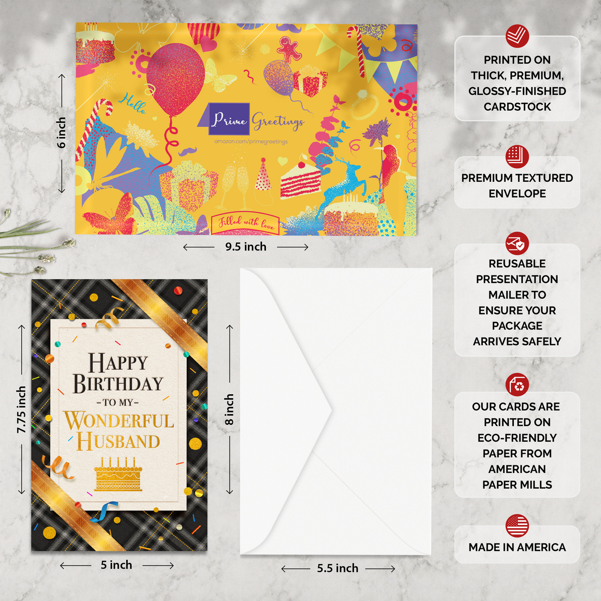 Husband Birthday Card — infographic