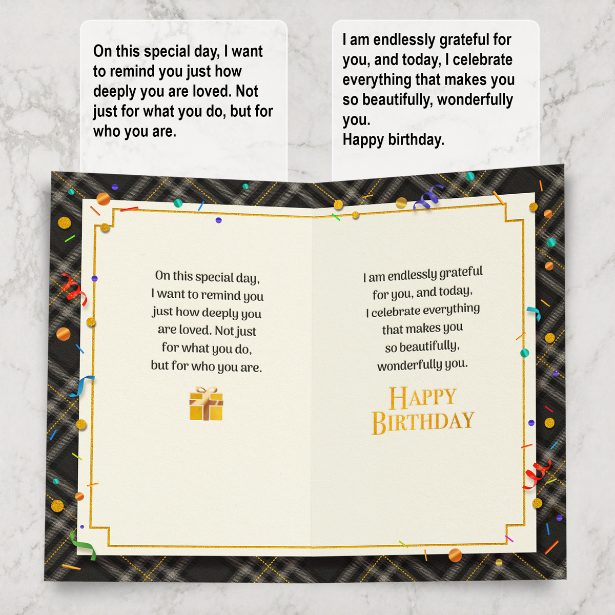 Husband Birthday Card — inside
