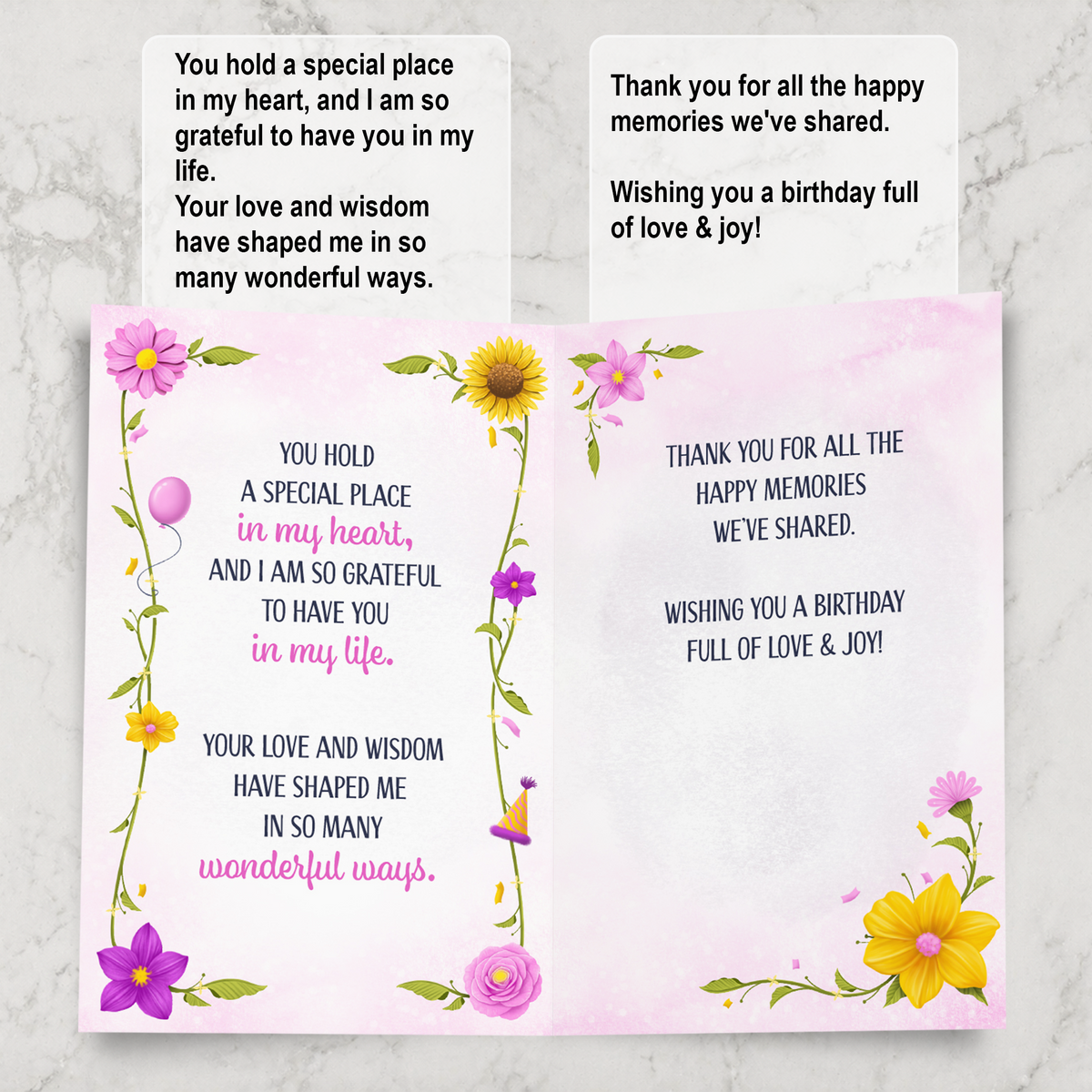 Grandma Birthday Card — inside