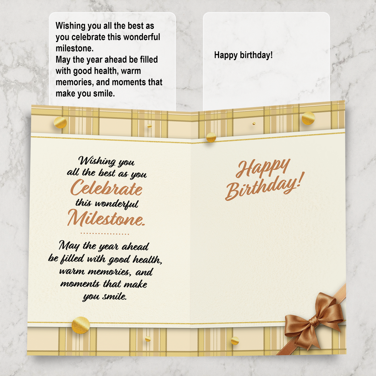 90th Birthday Card — inside