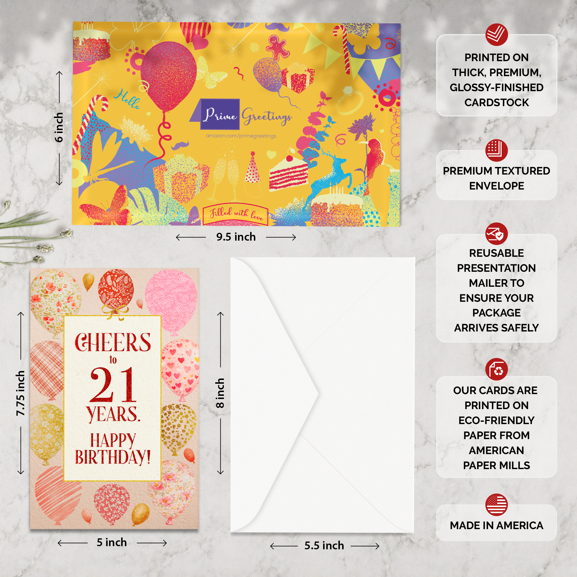 21st Birthday Card