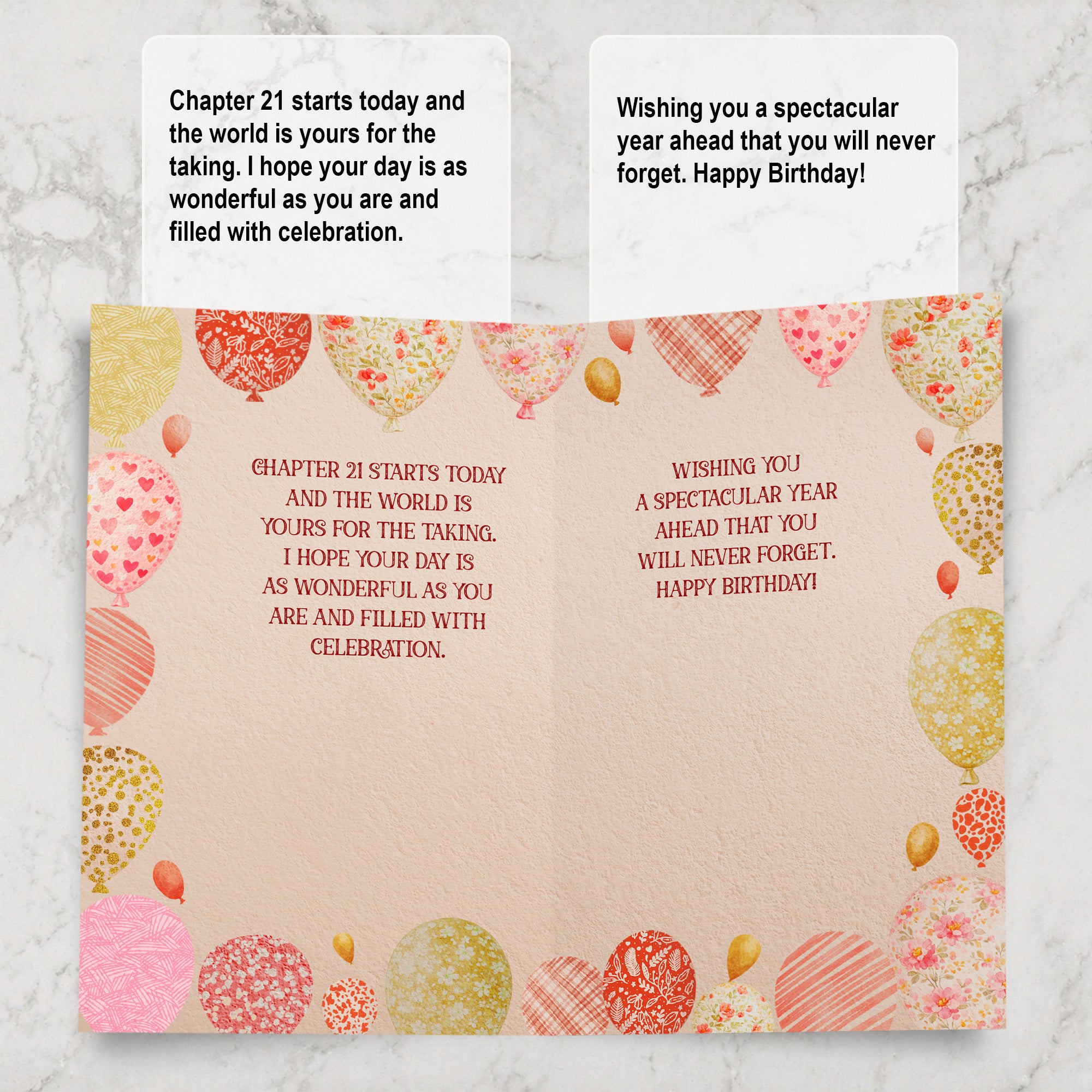 21st Birthday Card