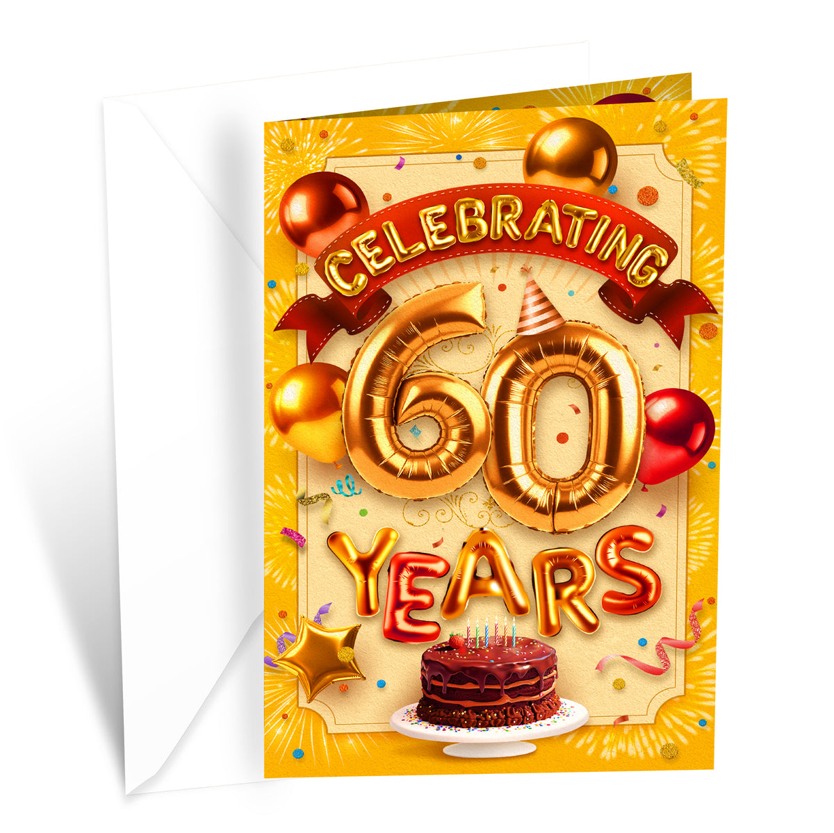 60th Birthday Card — front