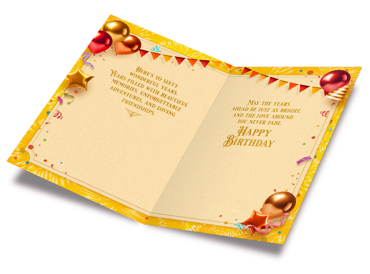 60th Birthday Card — open-card-inside
