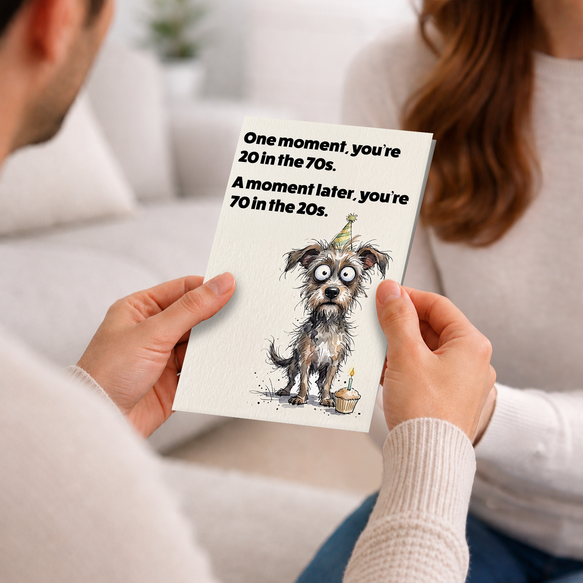 Funny 70th Birthday Card — lifestyle1