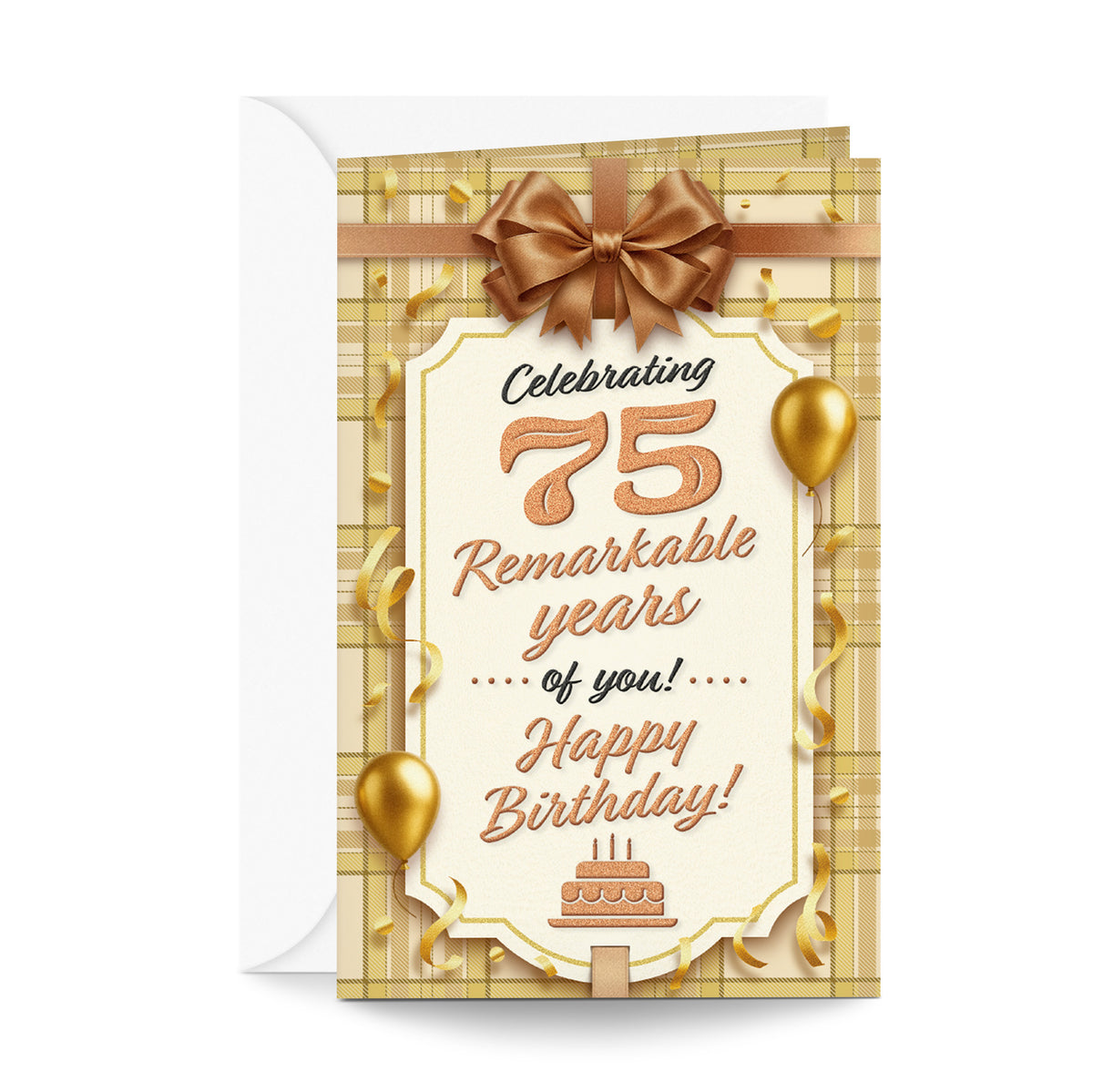 75th Birthday Card — front