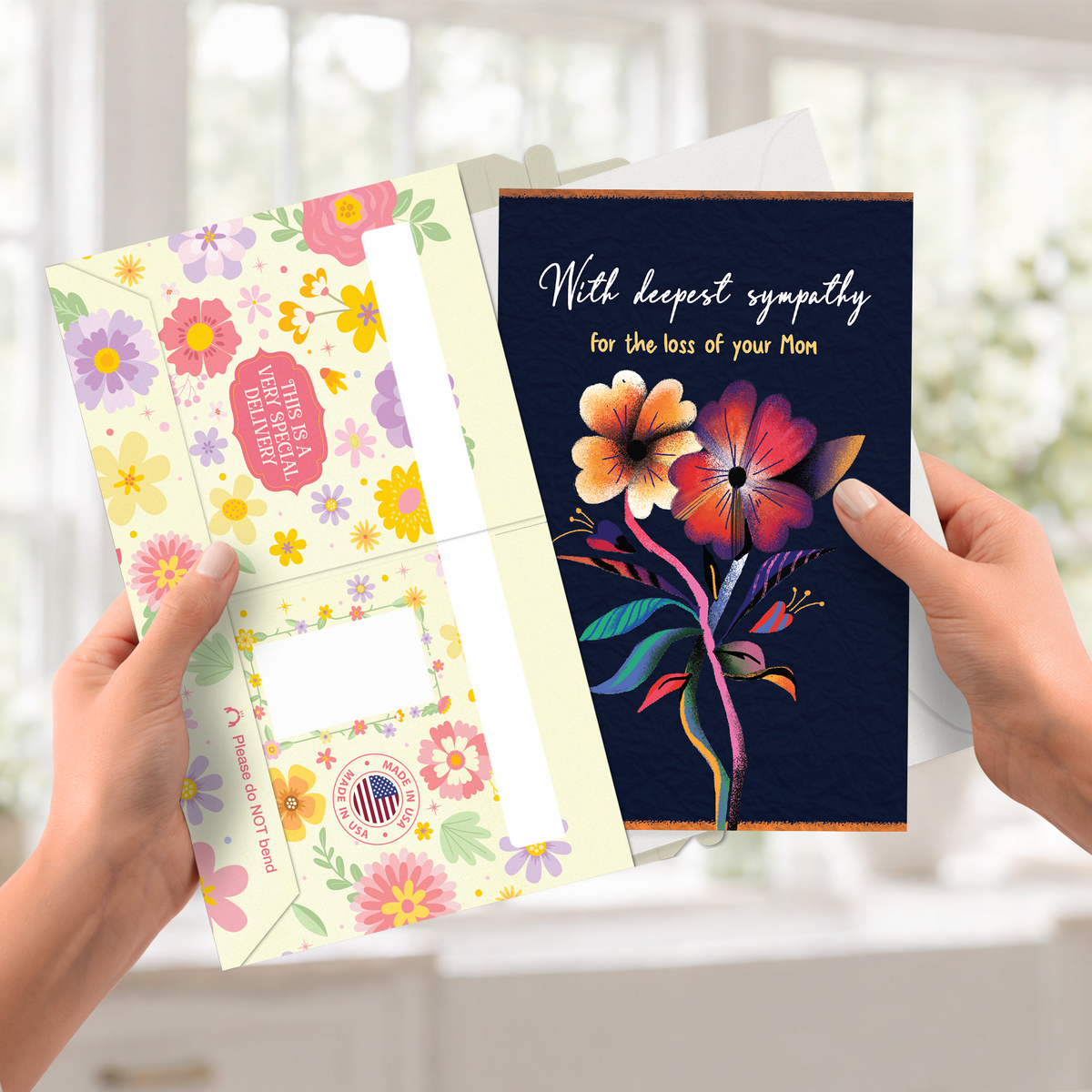 Sympathy Card For Loss of Mom — pullout