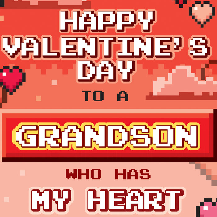 Valentine's Day Card For Grandson