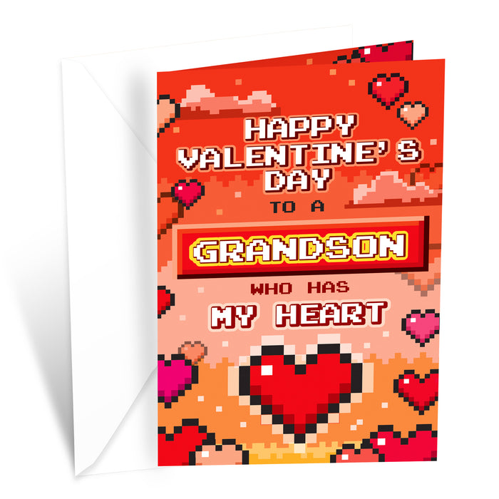 Valentine's Day Card For Grandson