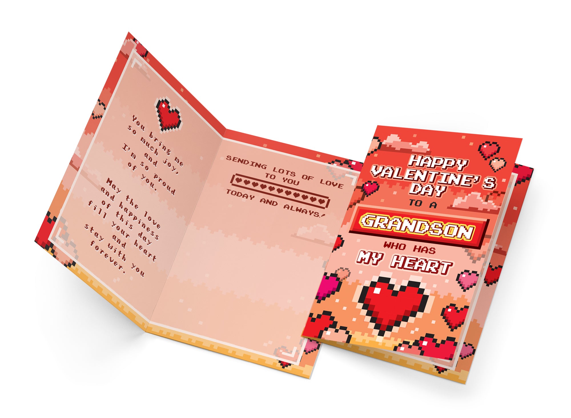 Valentine's Day Card For Grandson