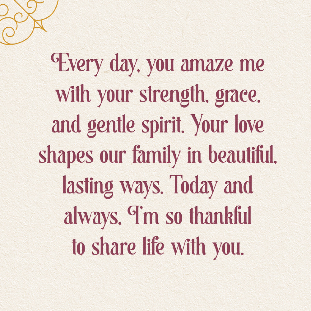 Wife Mother's Day Card