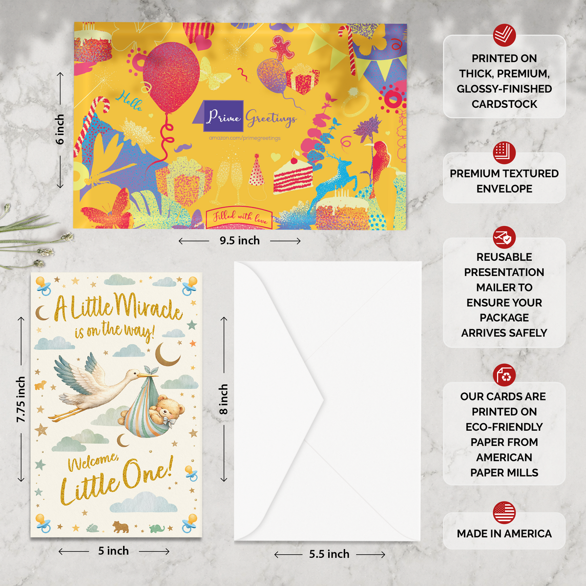 New Baby Shower Congratulations Card — infographic