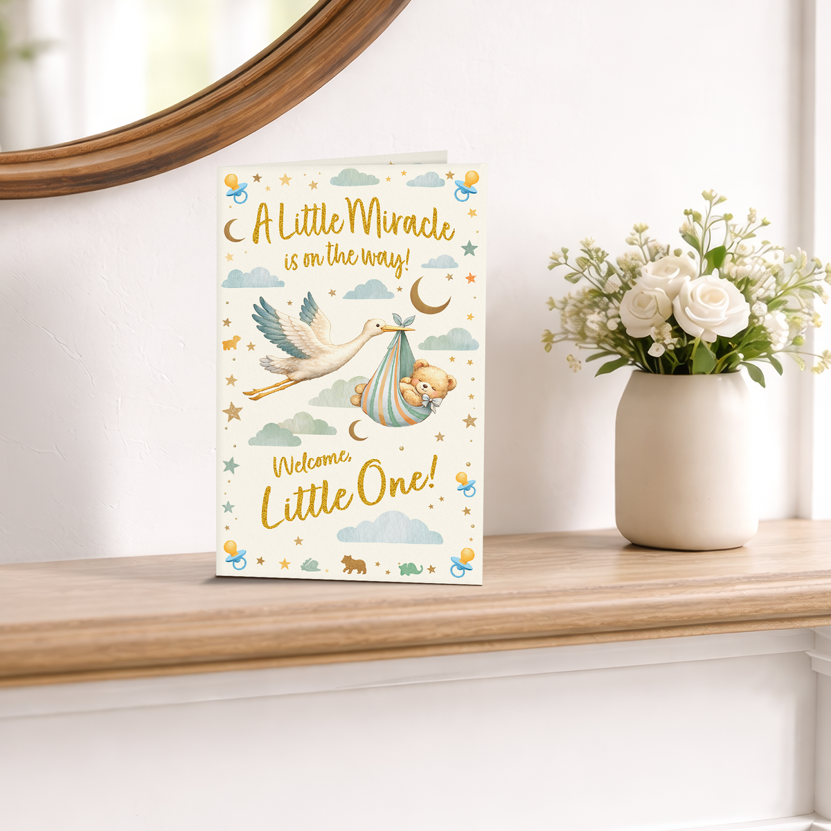 New Baby Shower Congratulations Card — lifestyle3