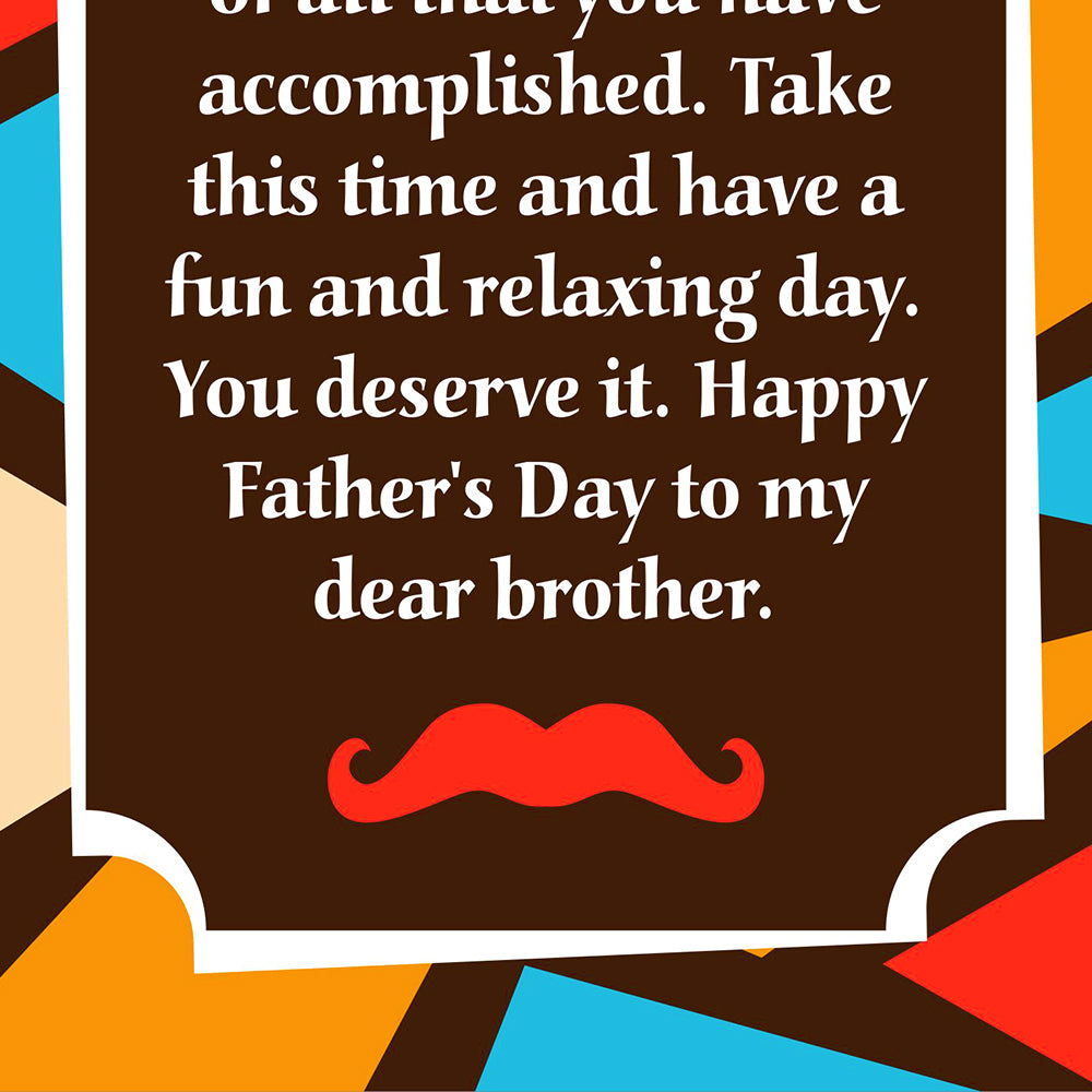 Father's Day Card For Brother — inside