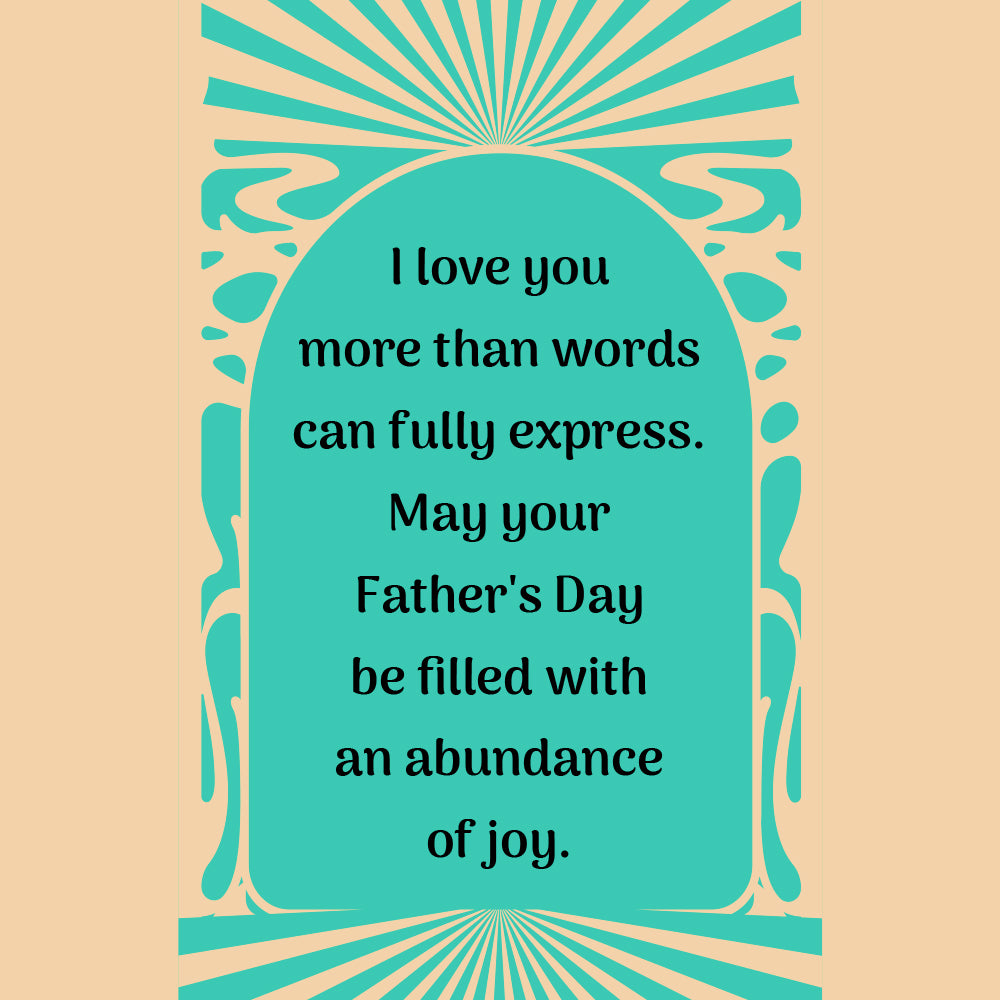 Father's Day Card For Son — inside