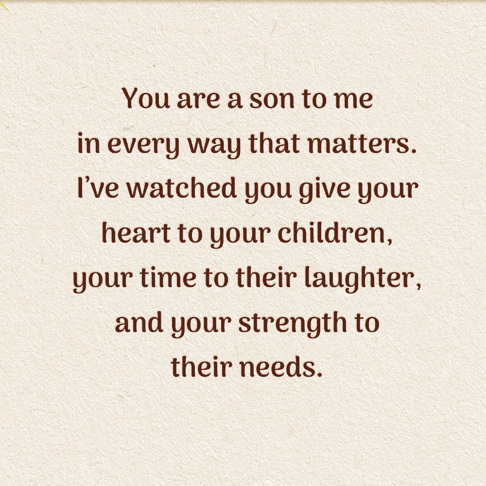 Son In Law Father's Day Card