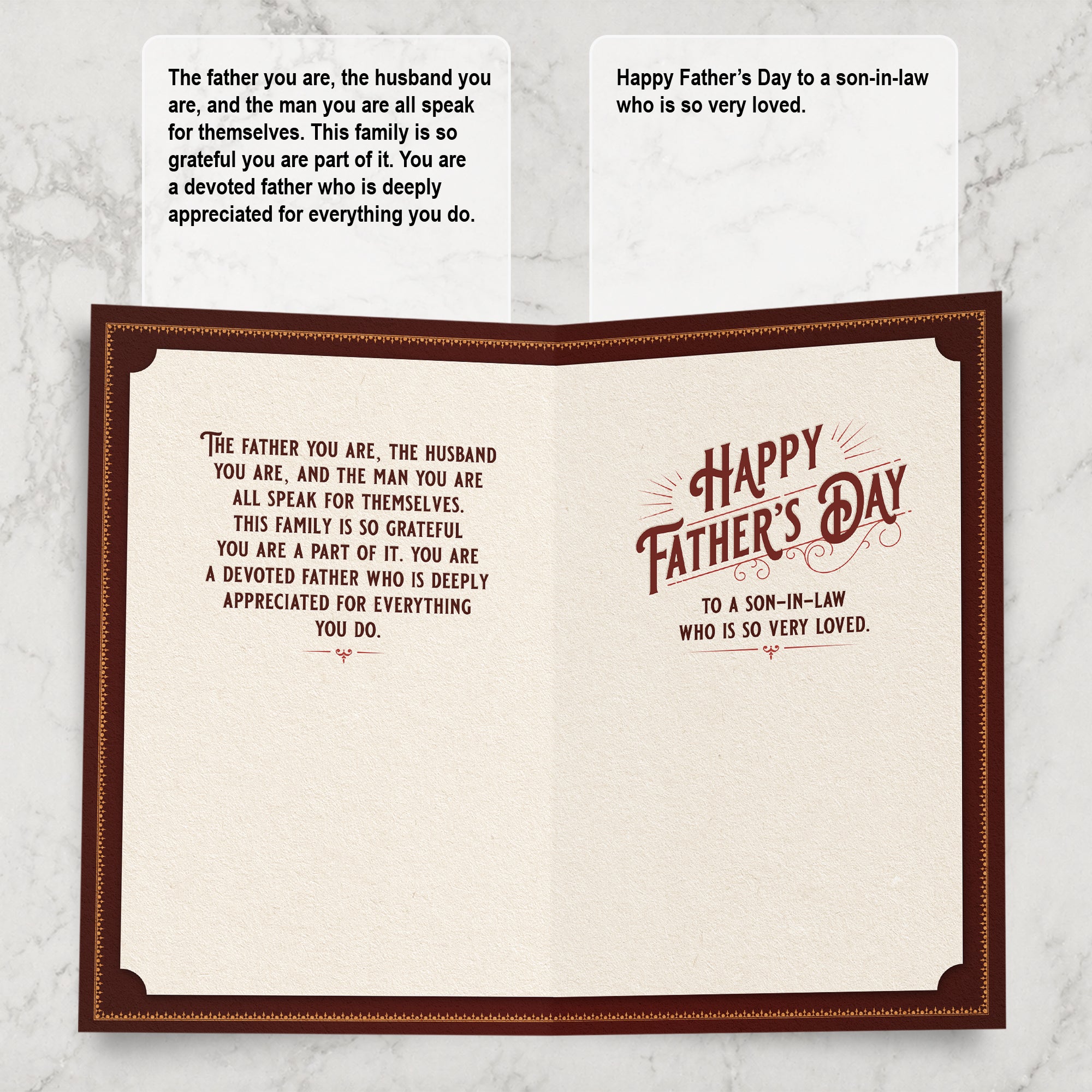 Son In Law Father's Day Card