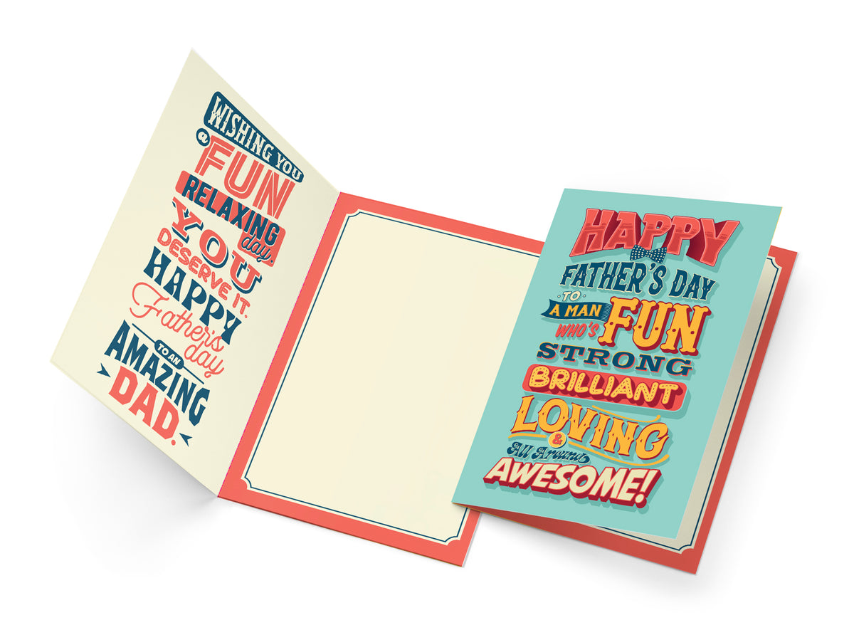 Father's Day Card — open-card