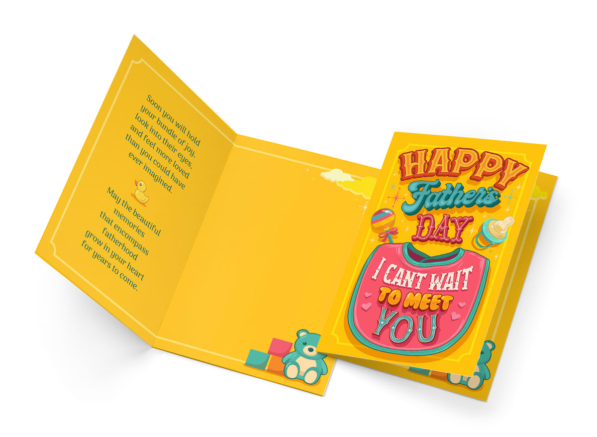 Father's Day Card For Father To Be — open-card
