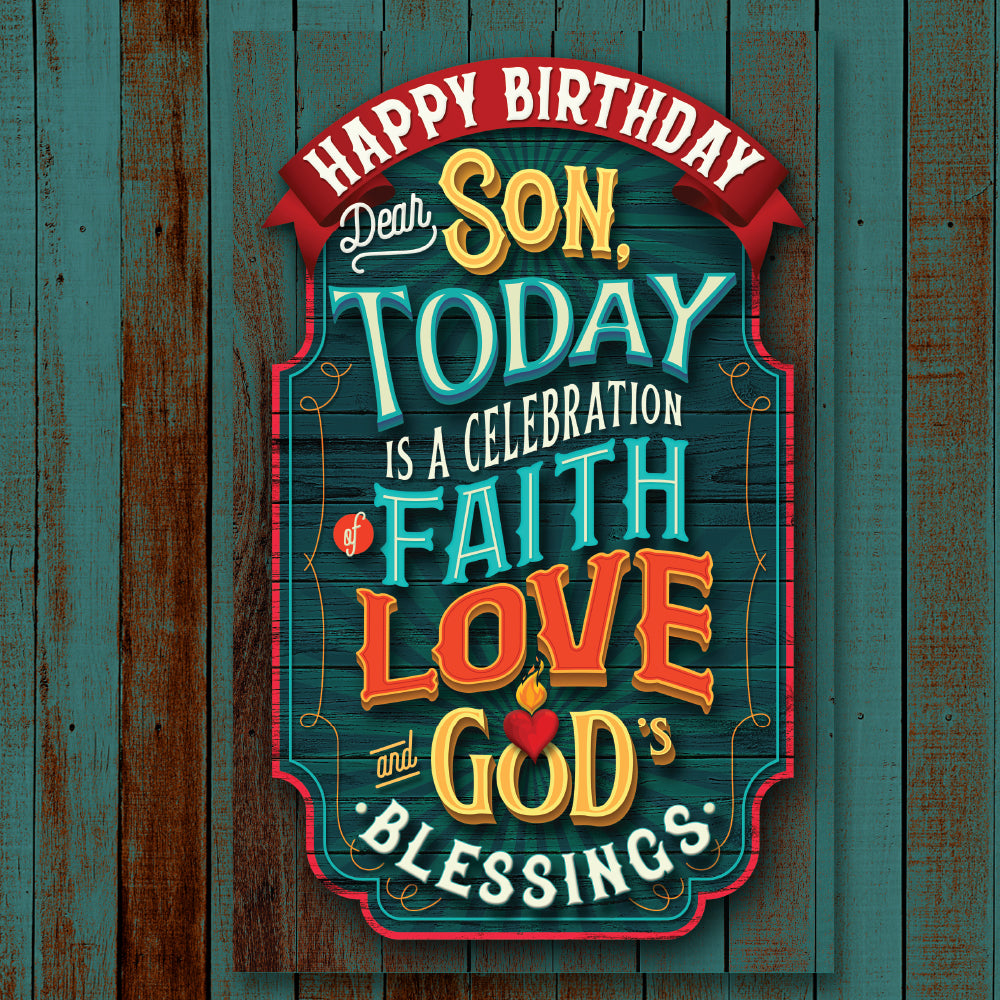 Religious Birthday Card For Son