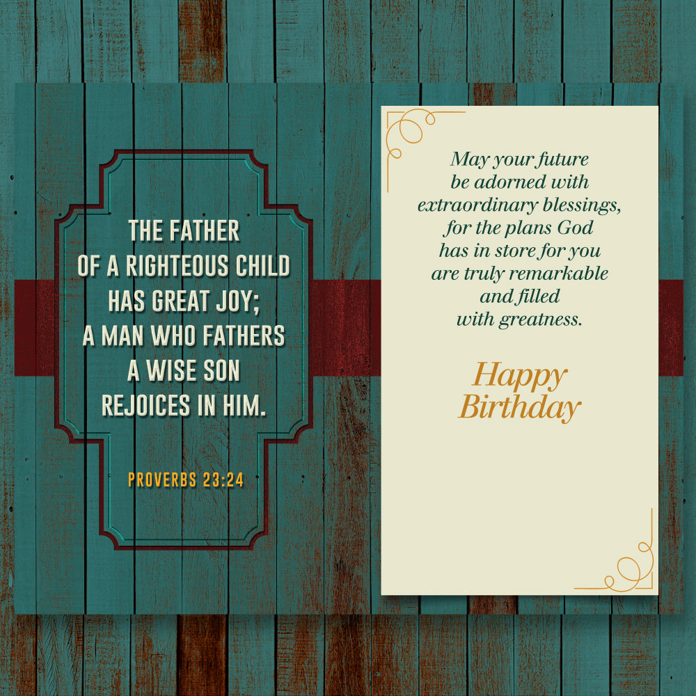 Religious Birthday Card For Son