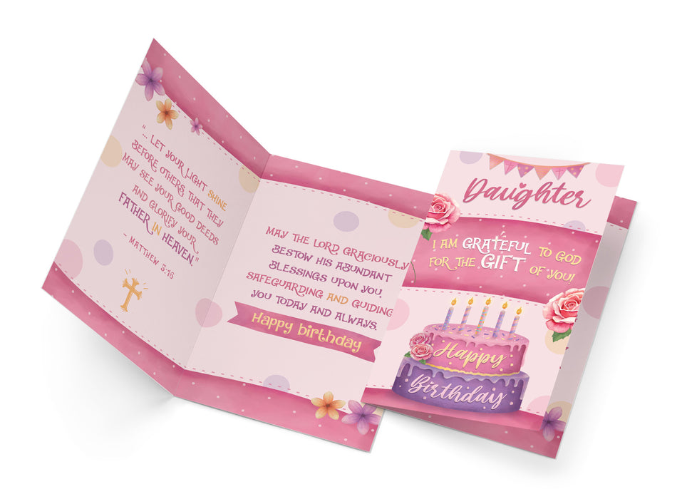 Religious Birthday Card For Daughter