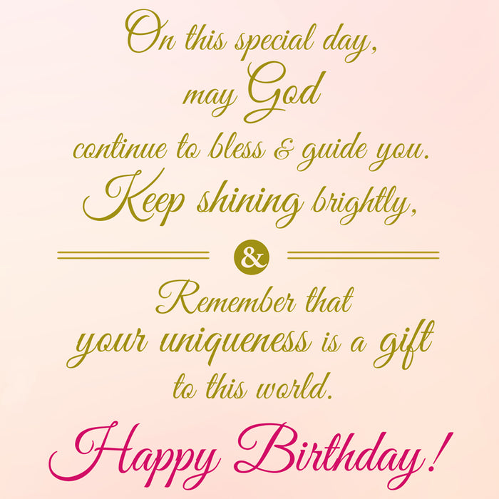 Religious Birthday Card For Niece