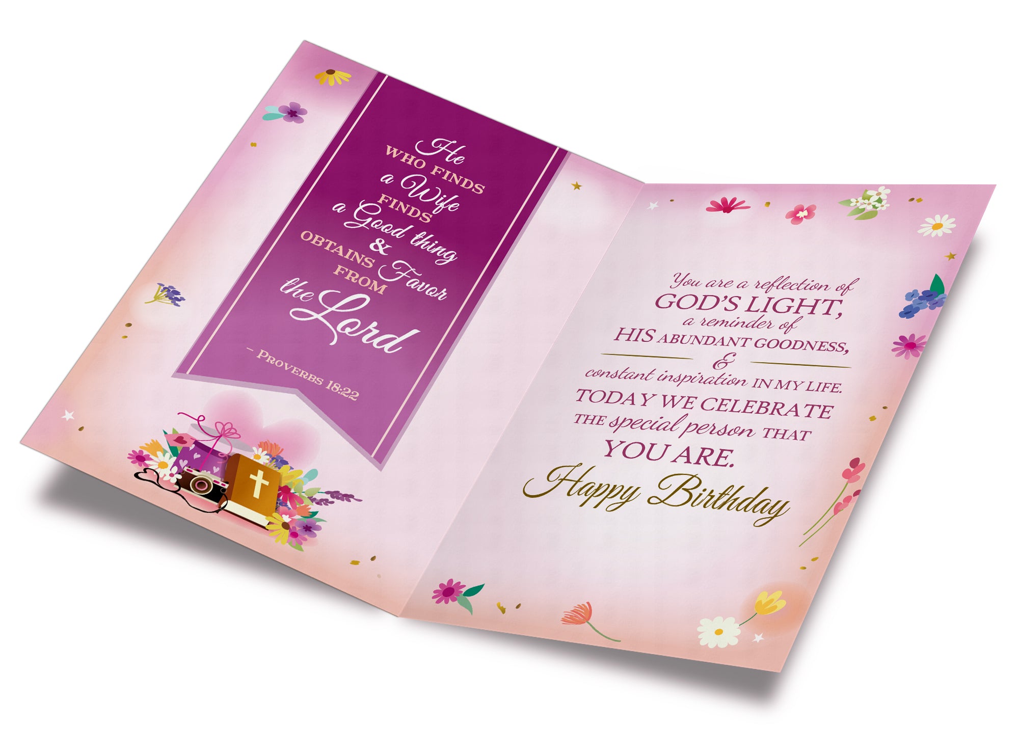 Religious Birthday Card For Wife