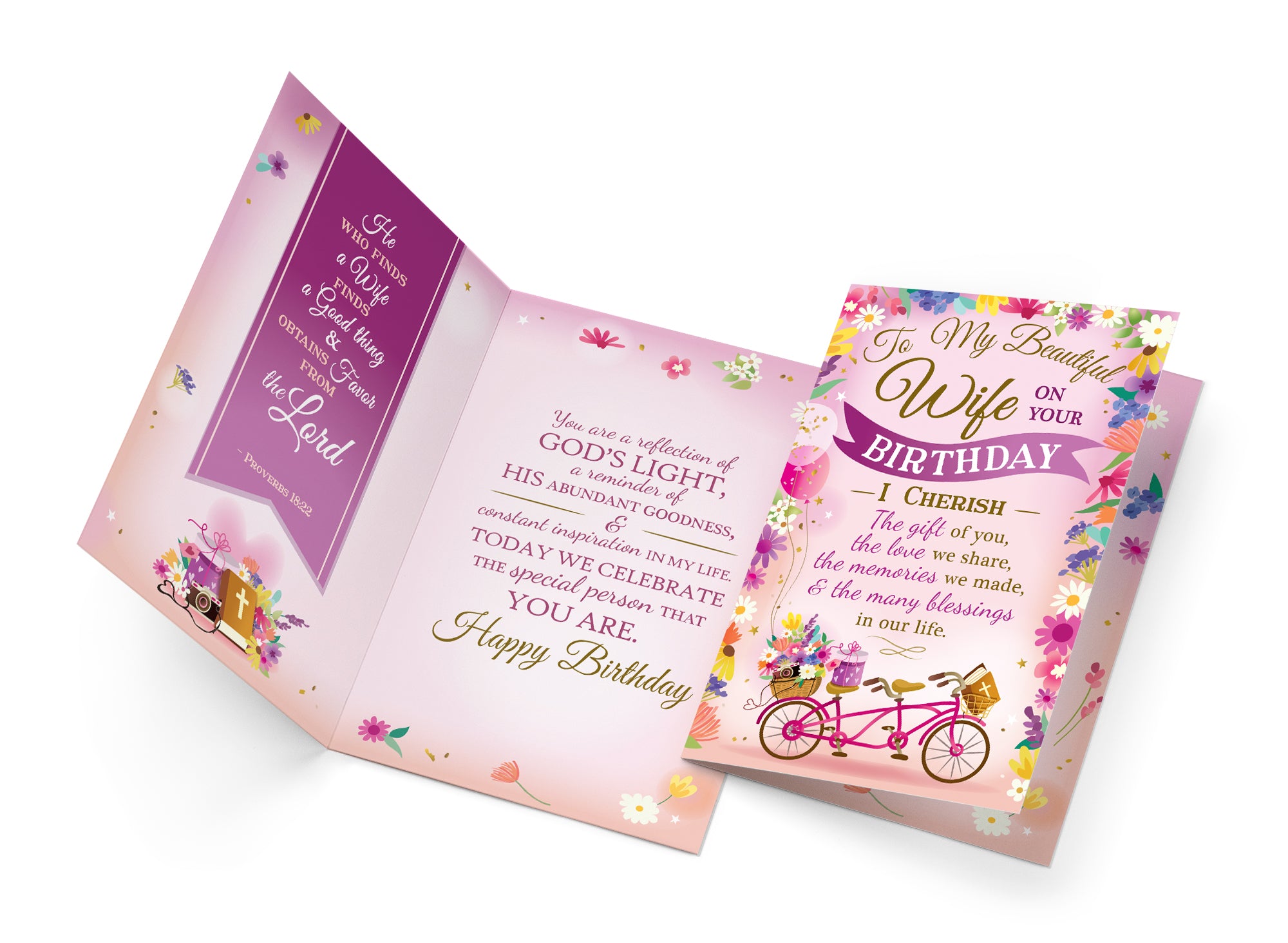 Religious Birthday Card For Wife